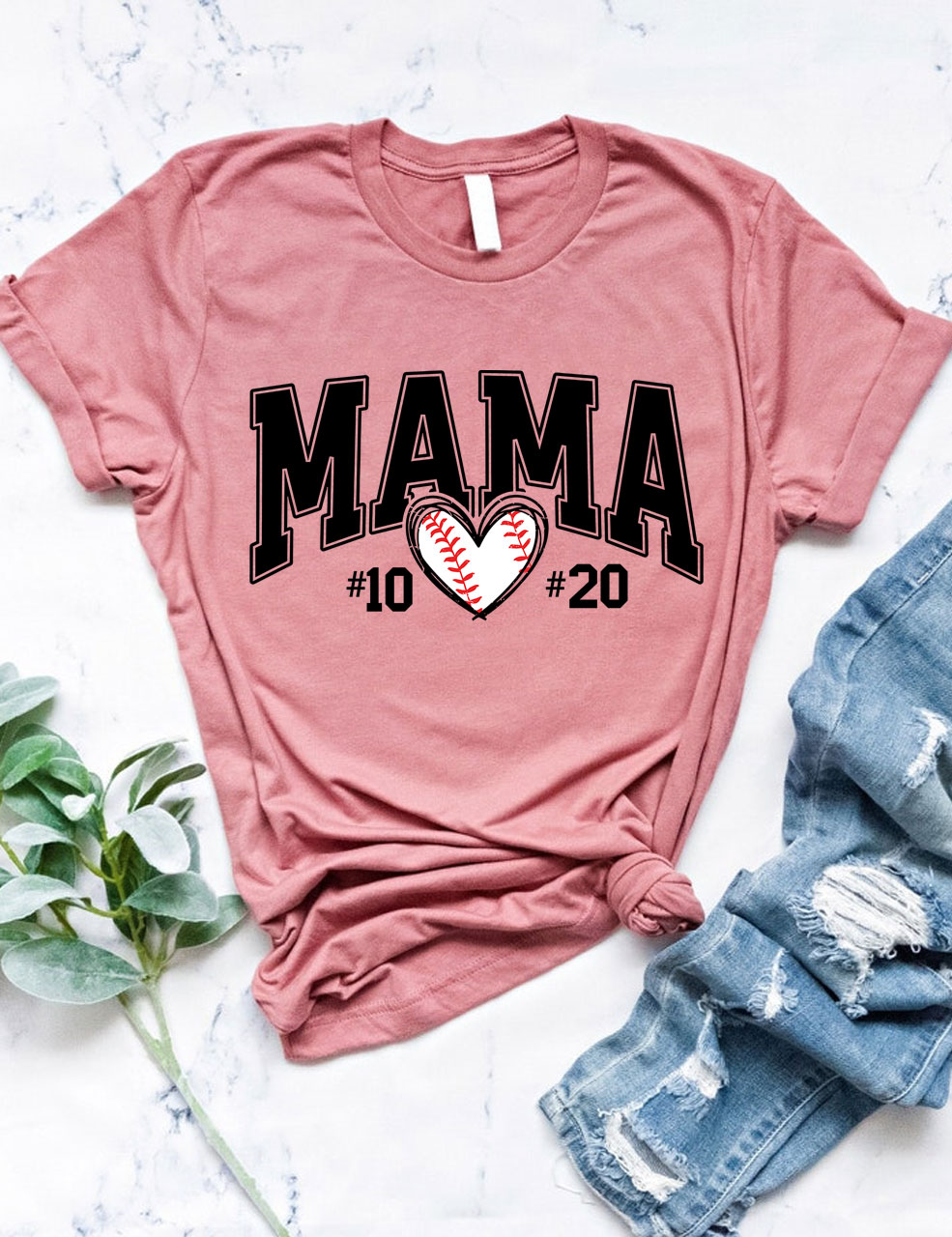 Custom Baseball Mom T-Shirt