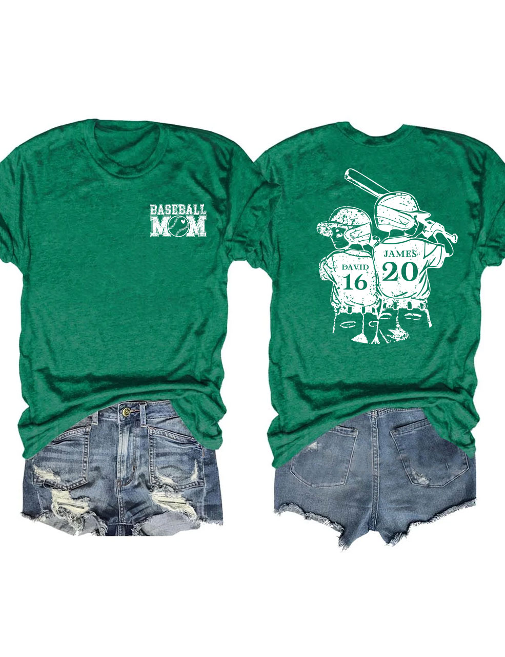 Custom Baseball Mom T-Shirt