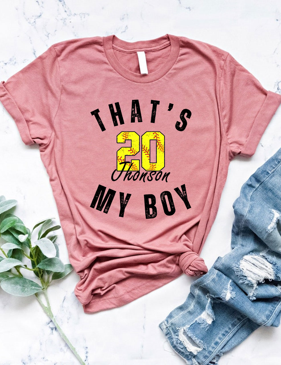 Custom That's My Boy Softball T-Shirt