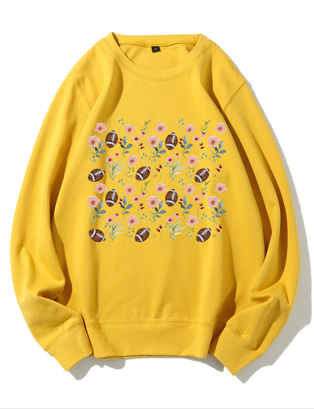 Floral Football Mom Football Sweatshirt