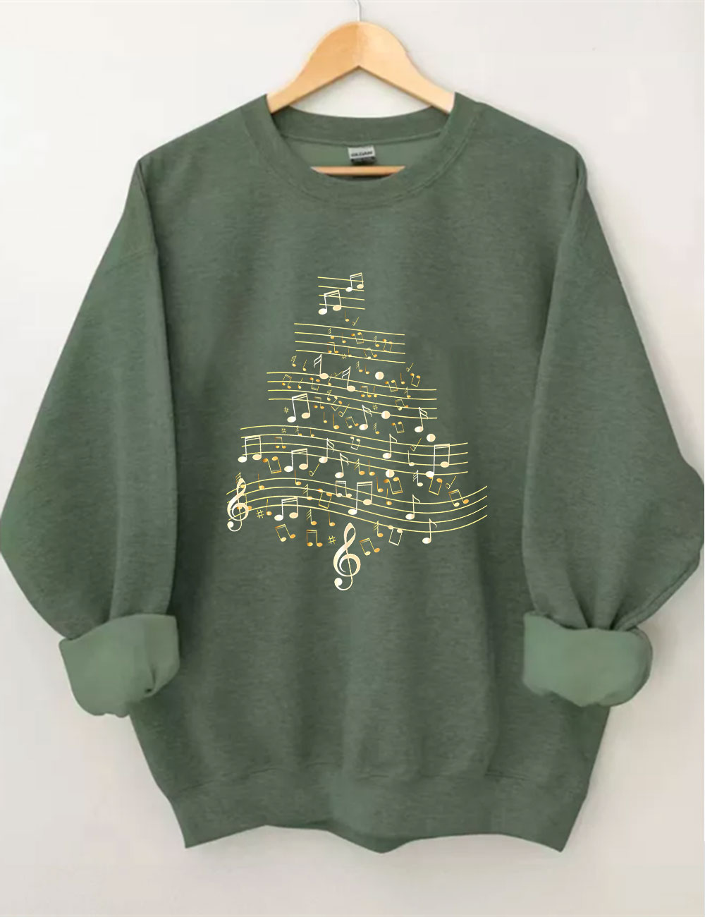 Music  Christmas Tree Sweatshirt