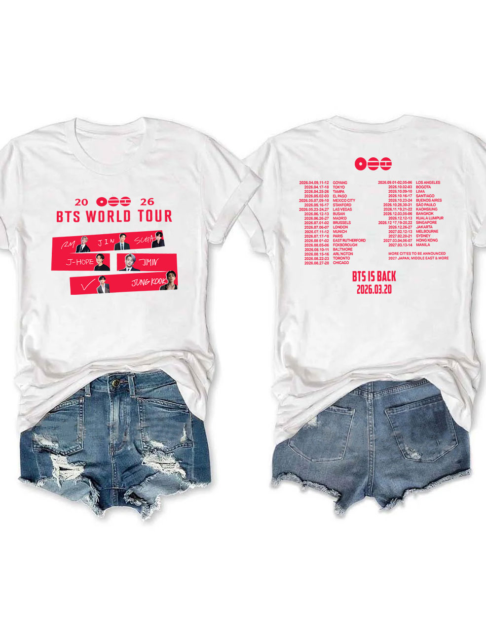 Boy Band BTS Kpop T-shirt