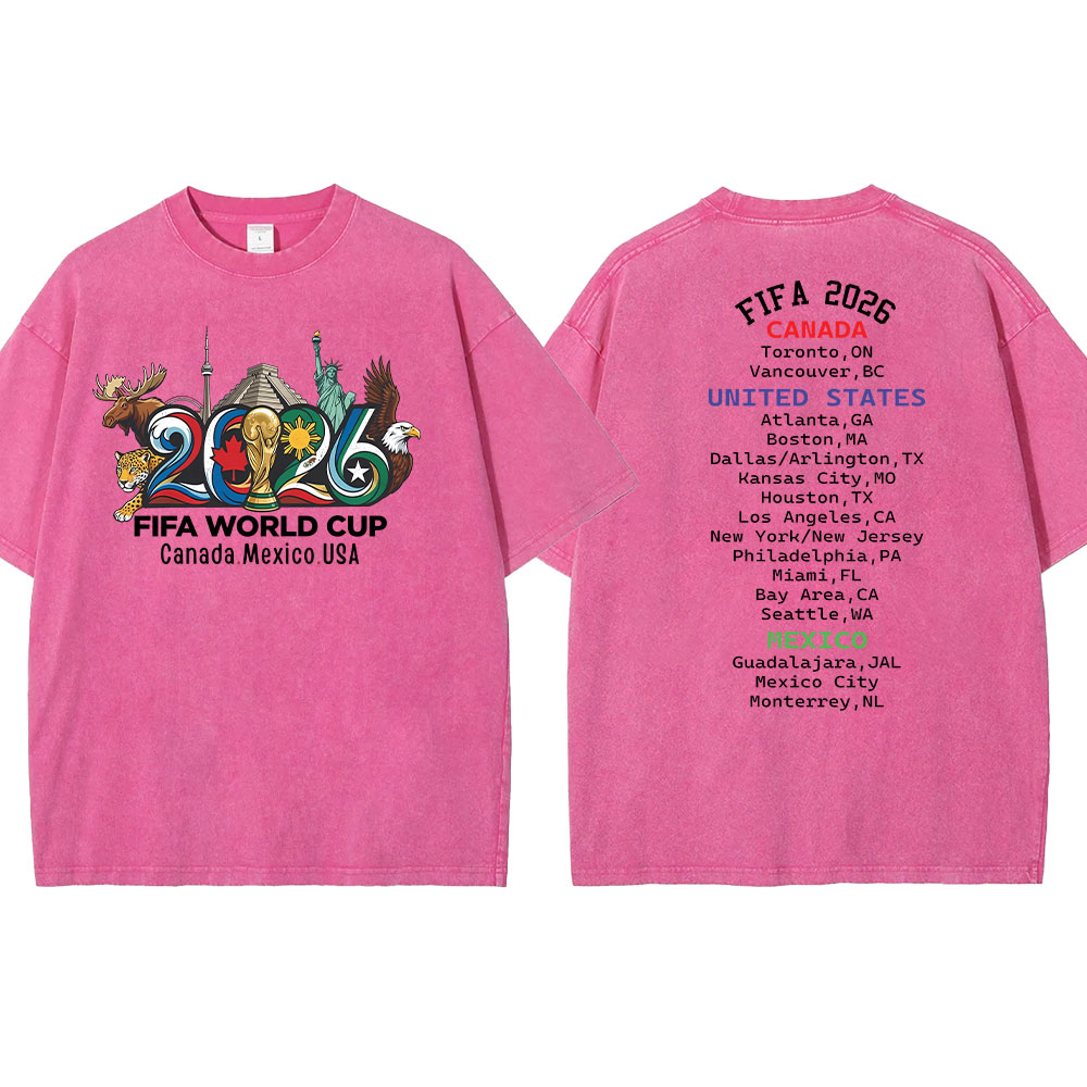 World Cup 2026 USA Canada Mexico T-shirt