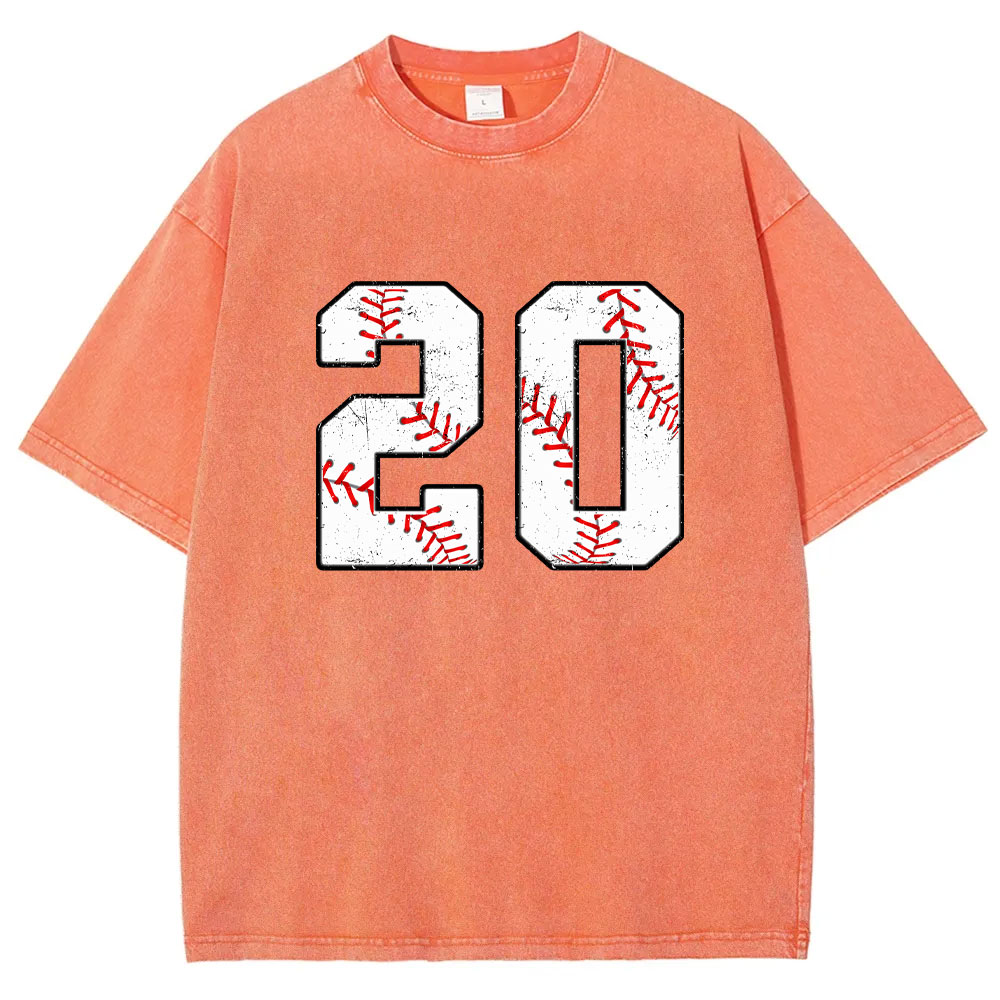 Custom Baseball Washed T-shirt