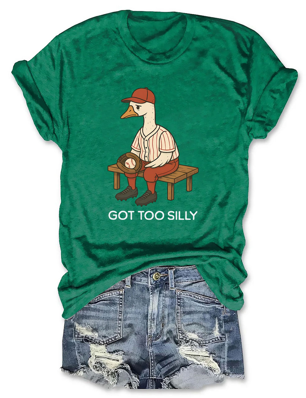 Goose Baseball Game  Funny T-Shirt