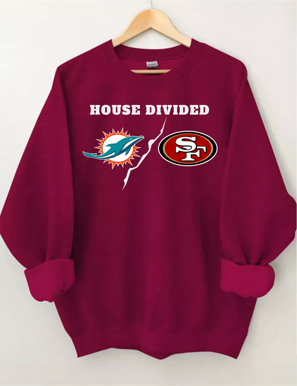 NFL CUSTOMIZED UNISEX House Divided Sweatshirt