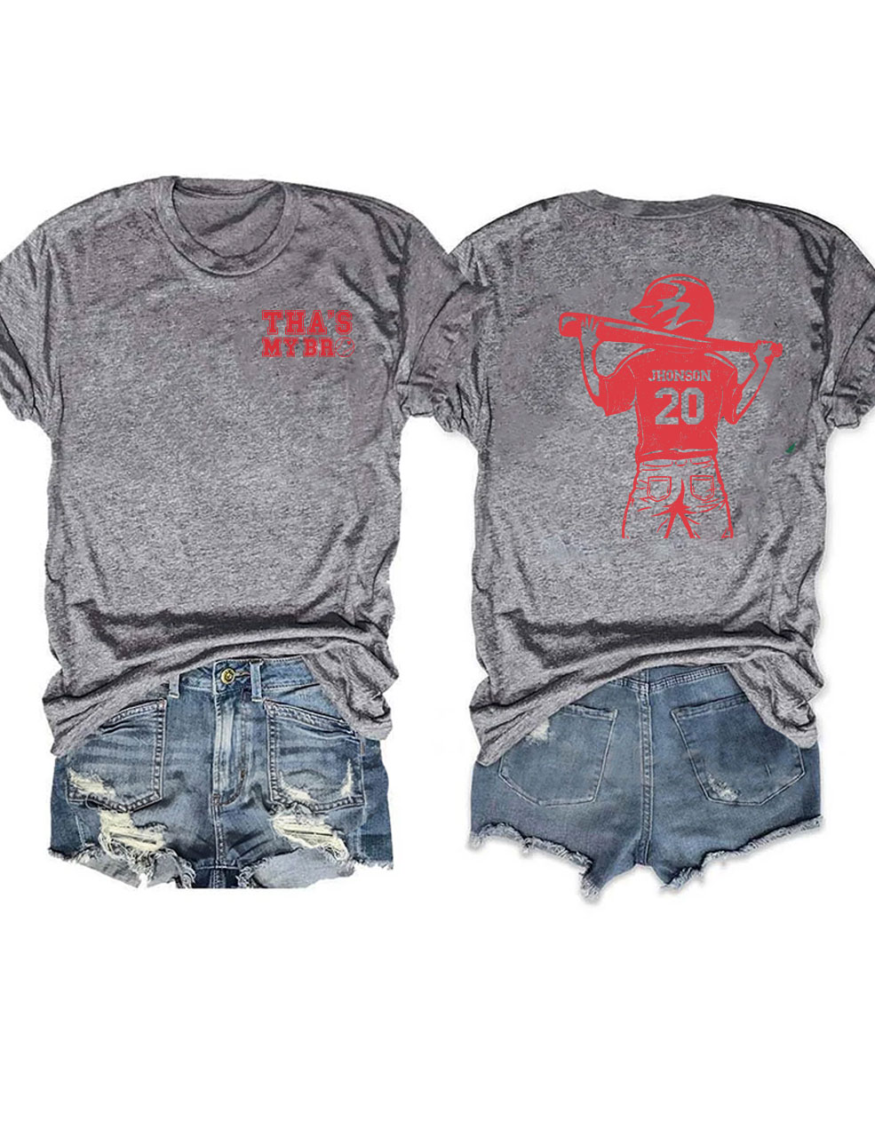 Custom Baseball Brother T-shirt