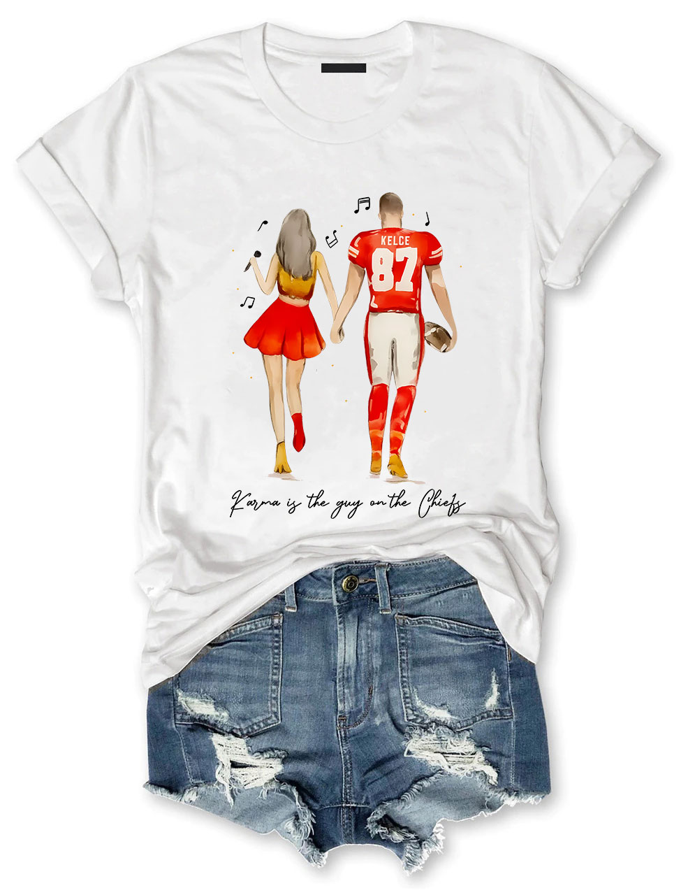 Taylor and Travis Chiefs Football T-Shirt