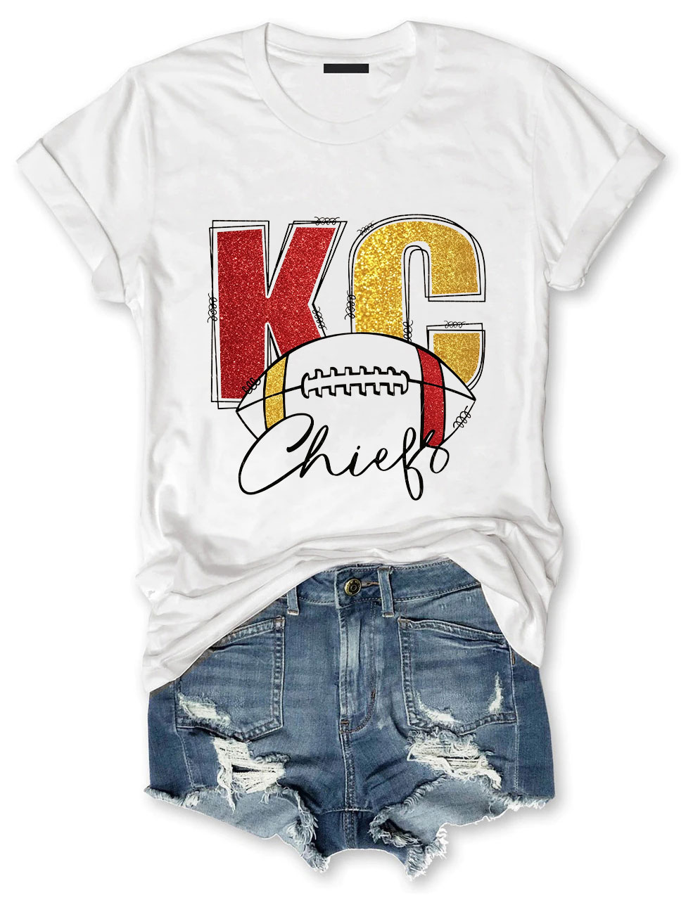 KC Chiefs Football T-Shirt