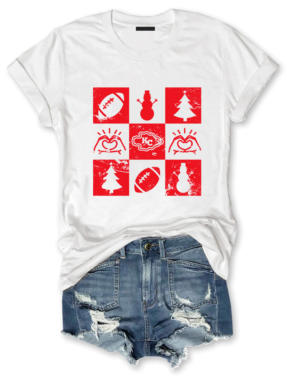 Chiefs Christmas Kansas City FootballT-Shirt