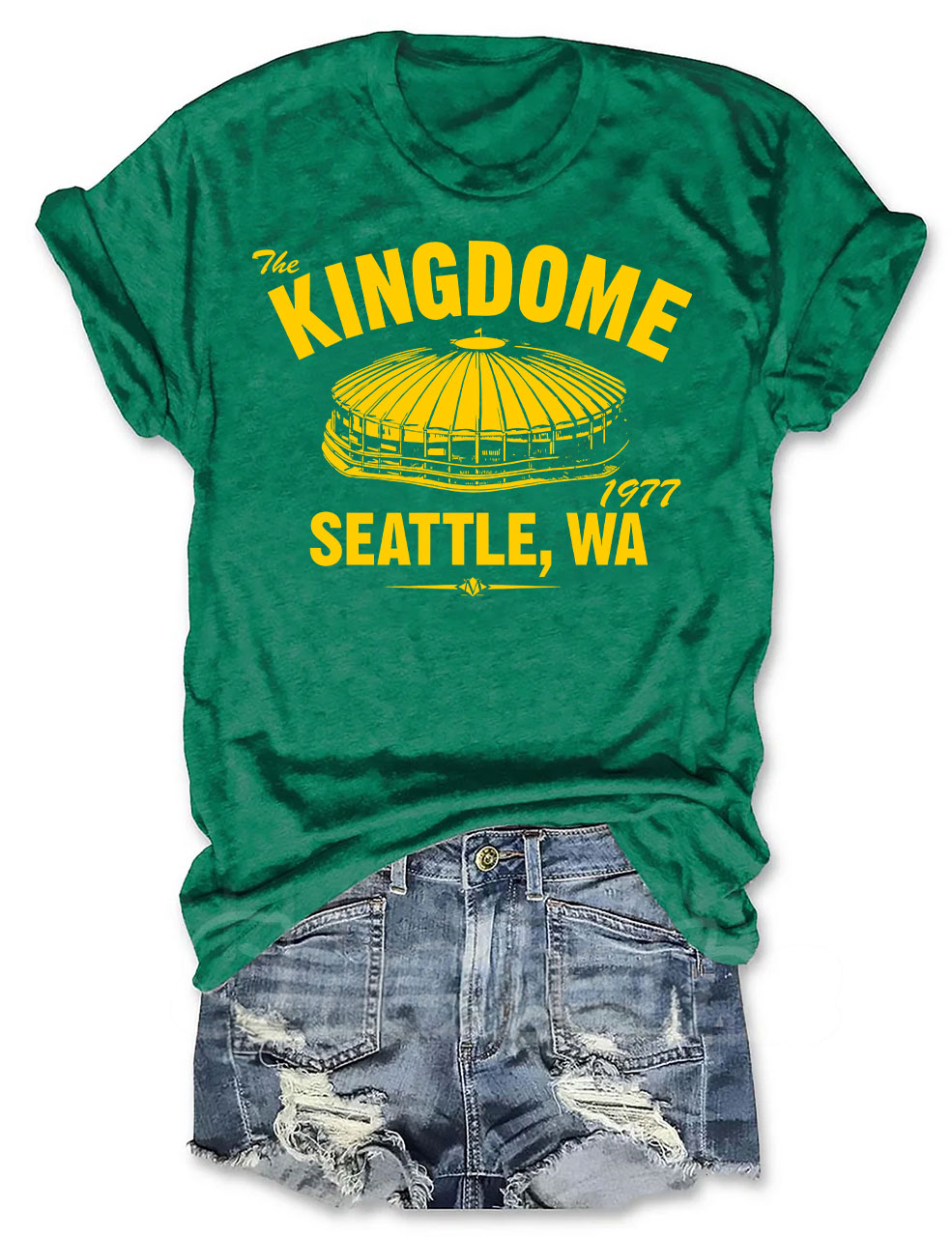 The Kingdome 1977 Baseball T-shirt