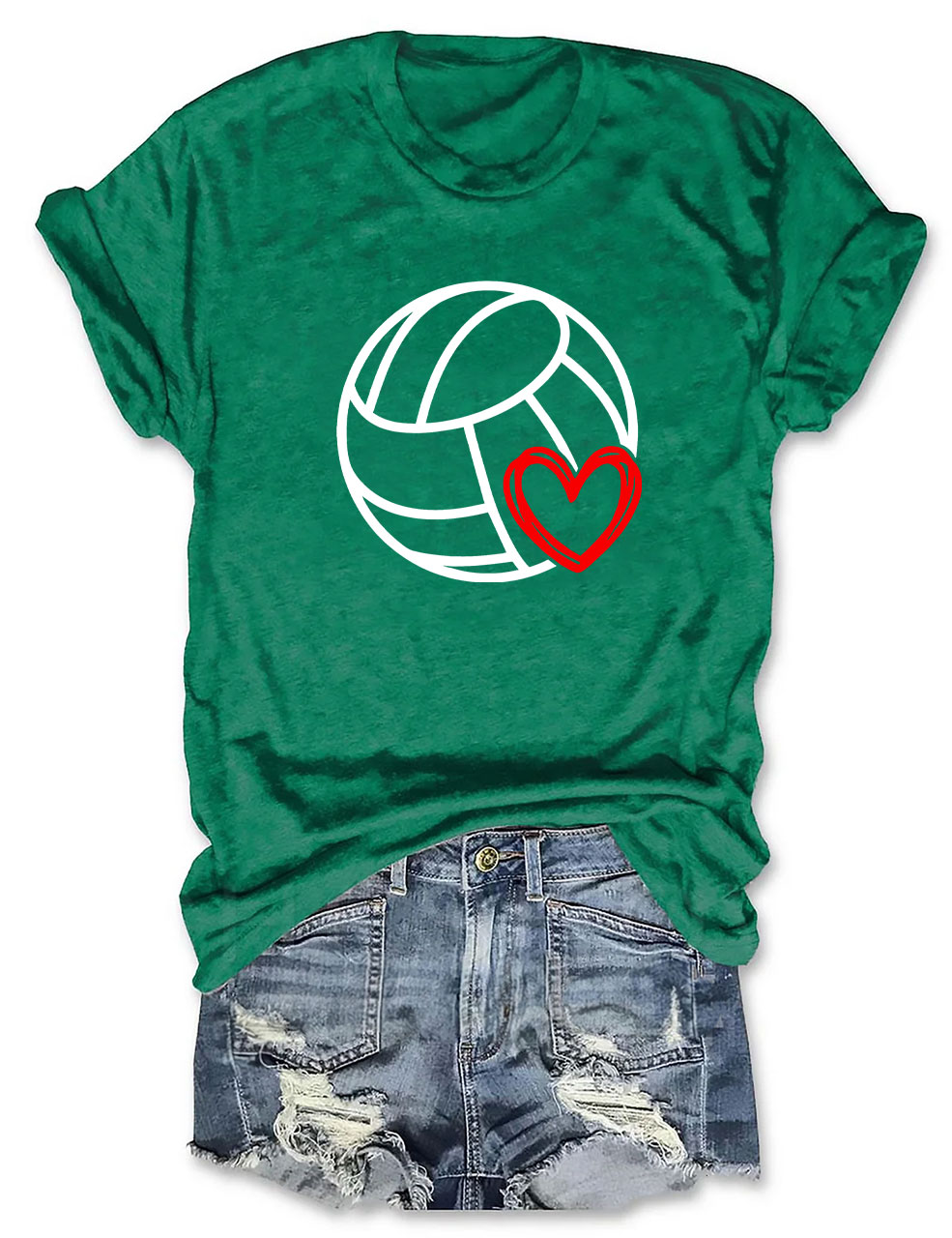 Volleyball Heart T-shirt