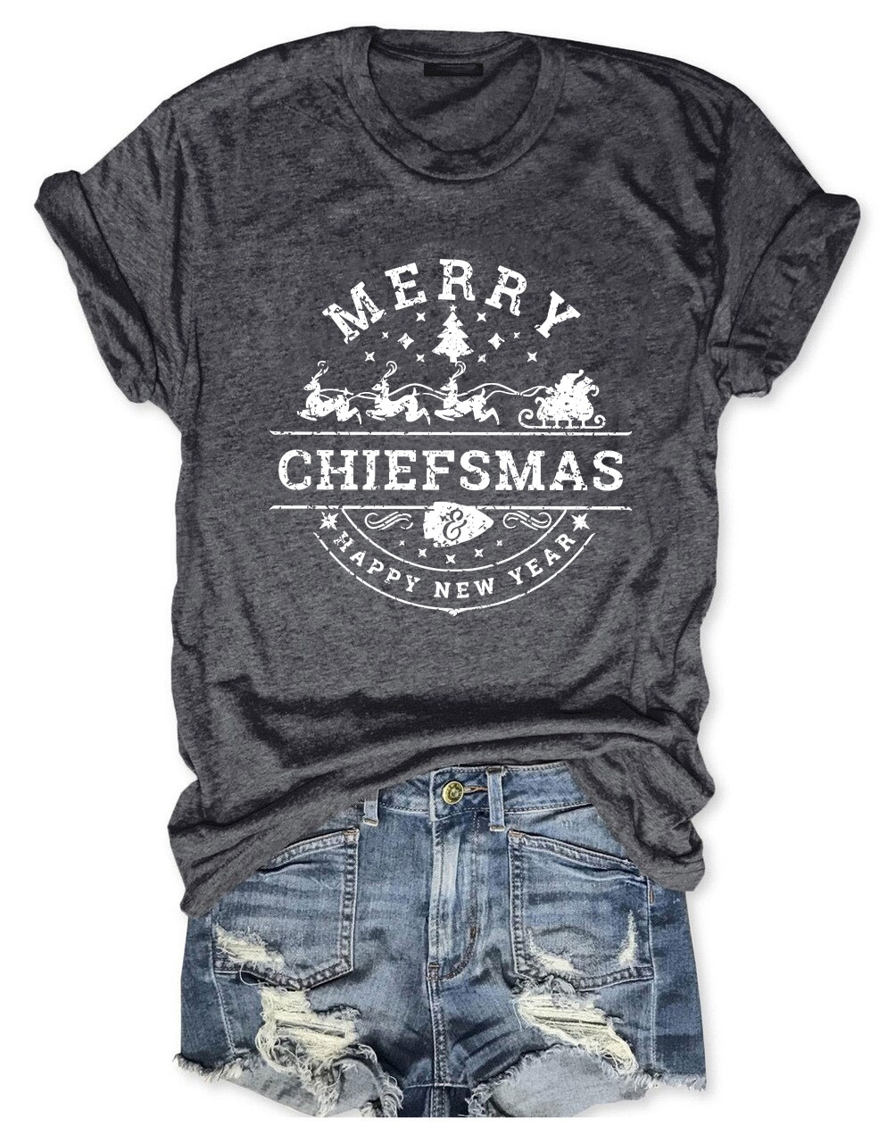 Merry Chiefsmas & Happy New Year Kansas City T-Shirt