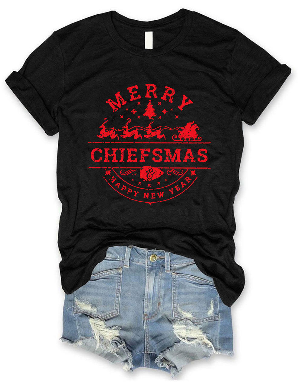 Merry Chiefsmas & Happy New Year Kansas City T-Shirt