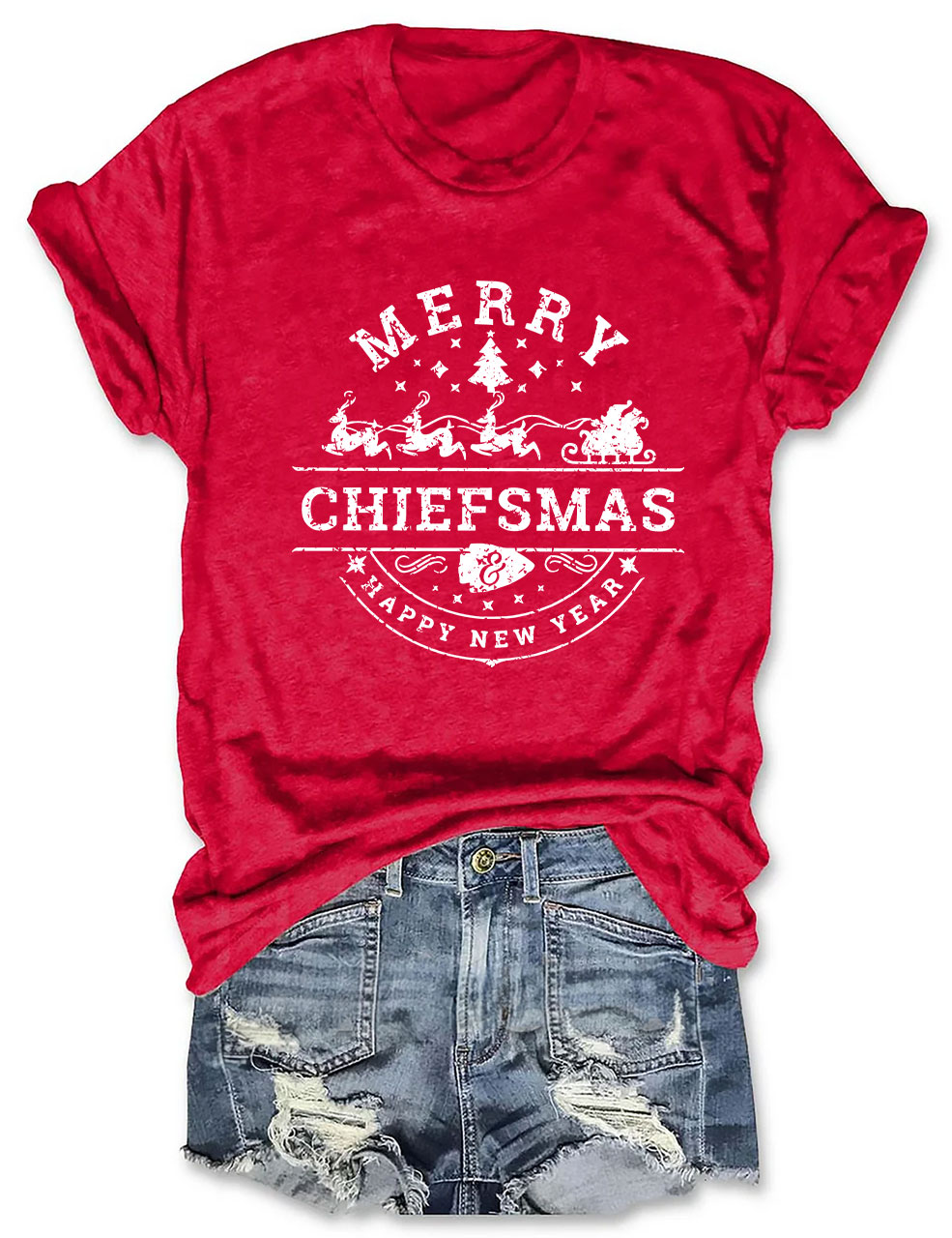 Merry Chiefsmas & Happy New Year Kansas City T-Shirt
