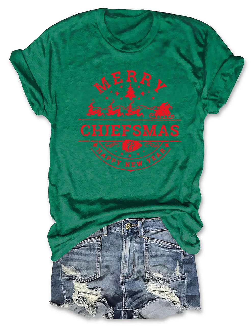 Merry Chiefsmas & Happy New Year Kansas City T-Shirt
