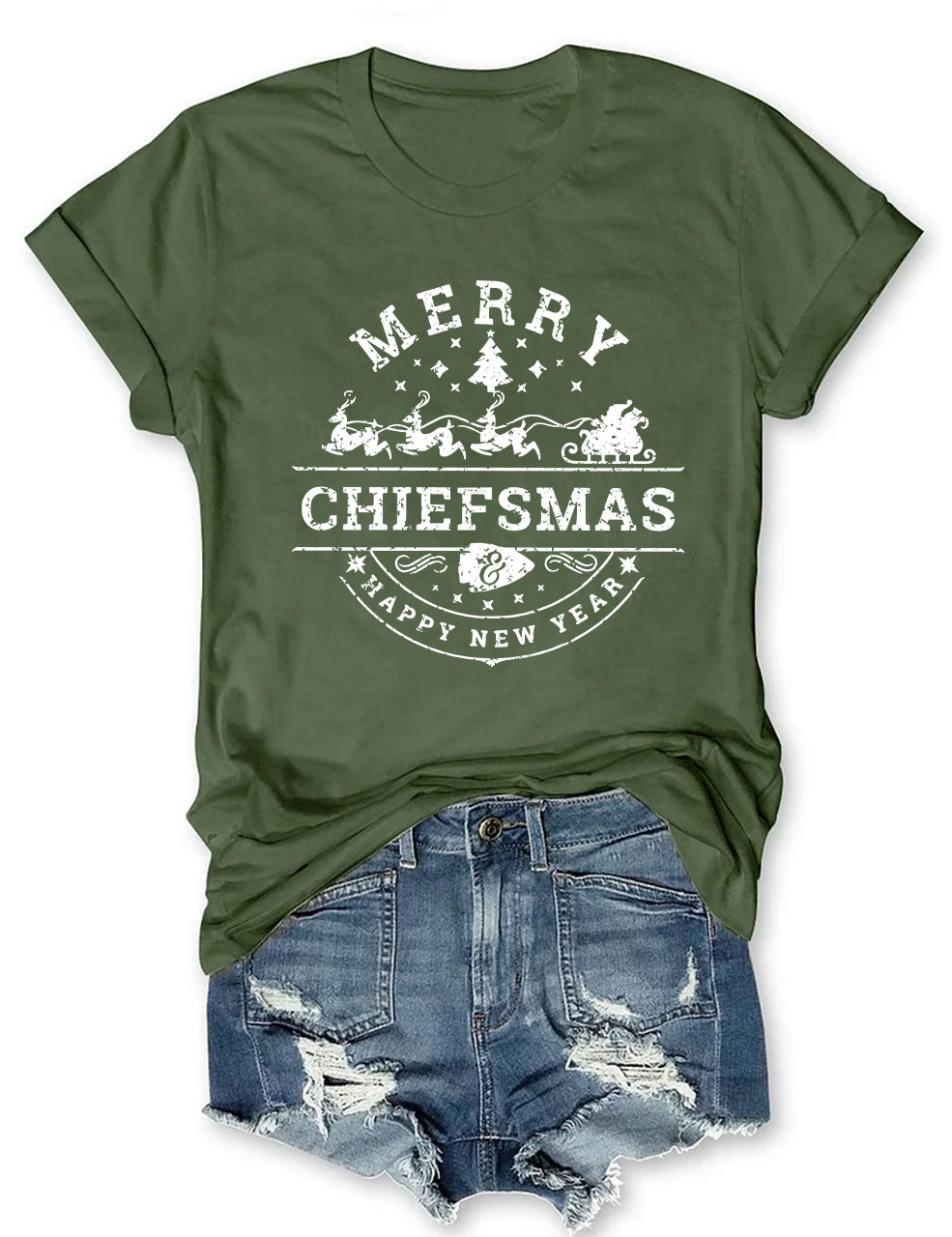 Merry Chiefsmas & Happy New Year Kansas City T-Shirt