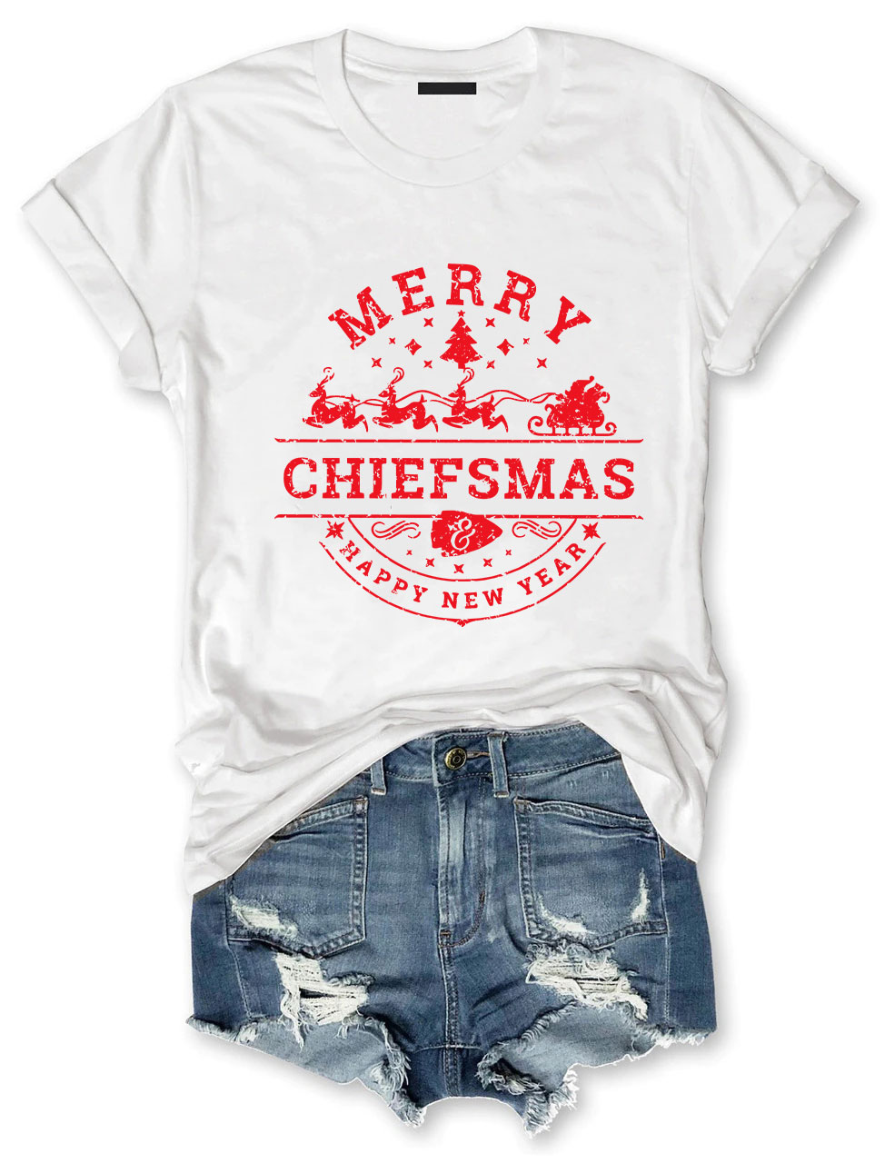 Merry Chiefsmas & Happy New Year Kansas City T-Shirt