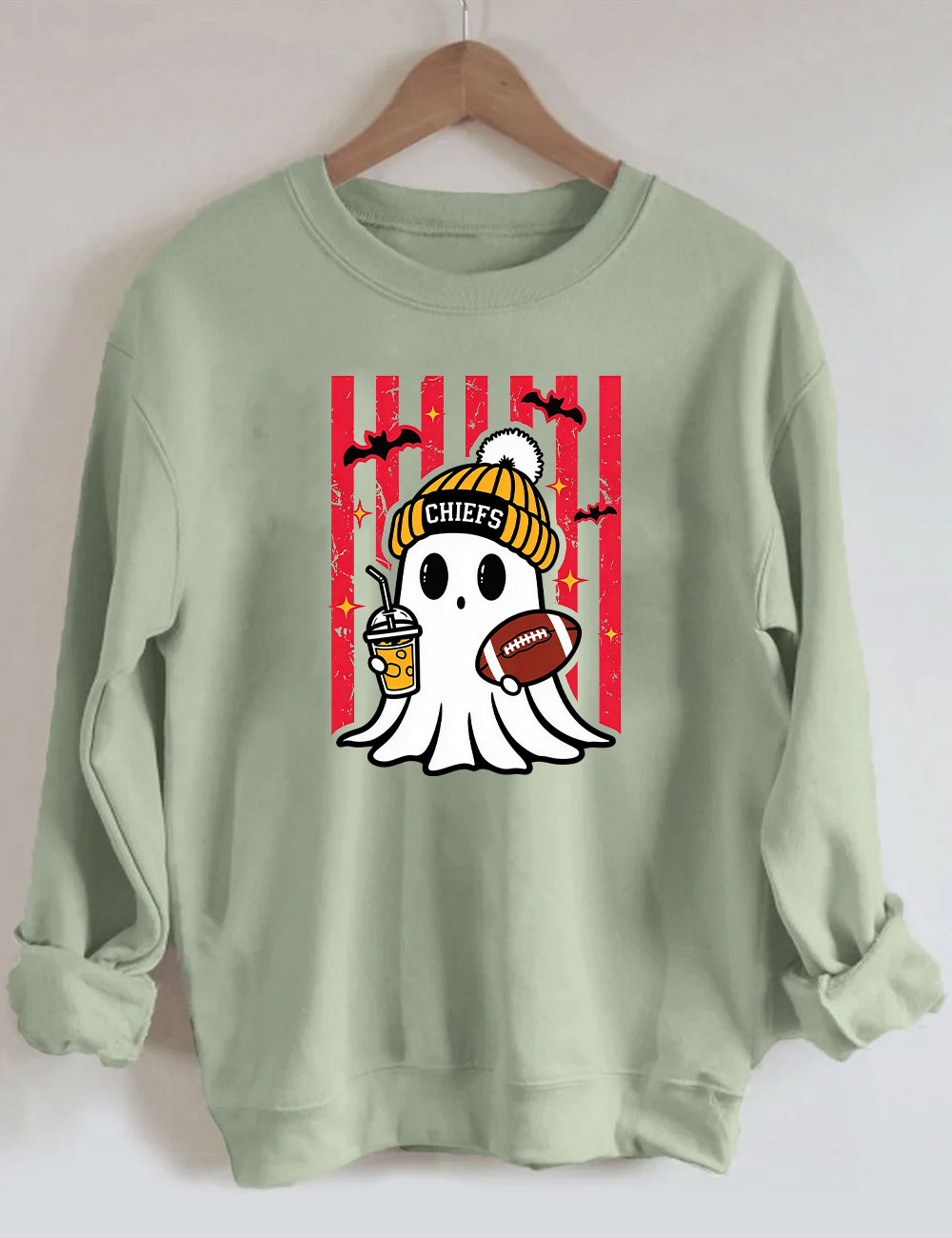 Chiefs Football  Cute Ghost Sweatshirt