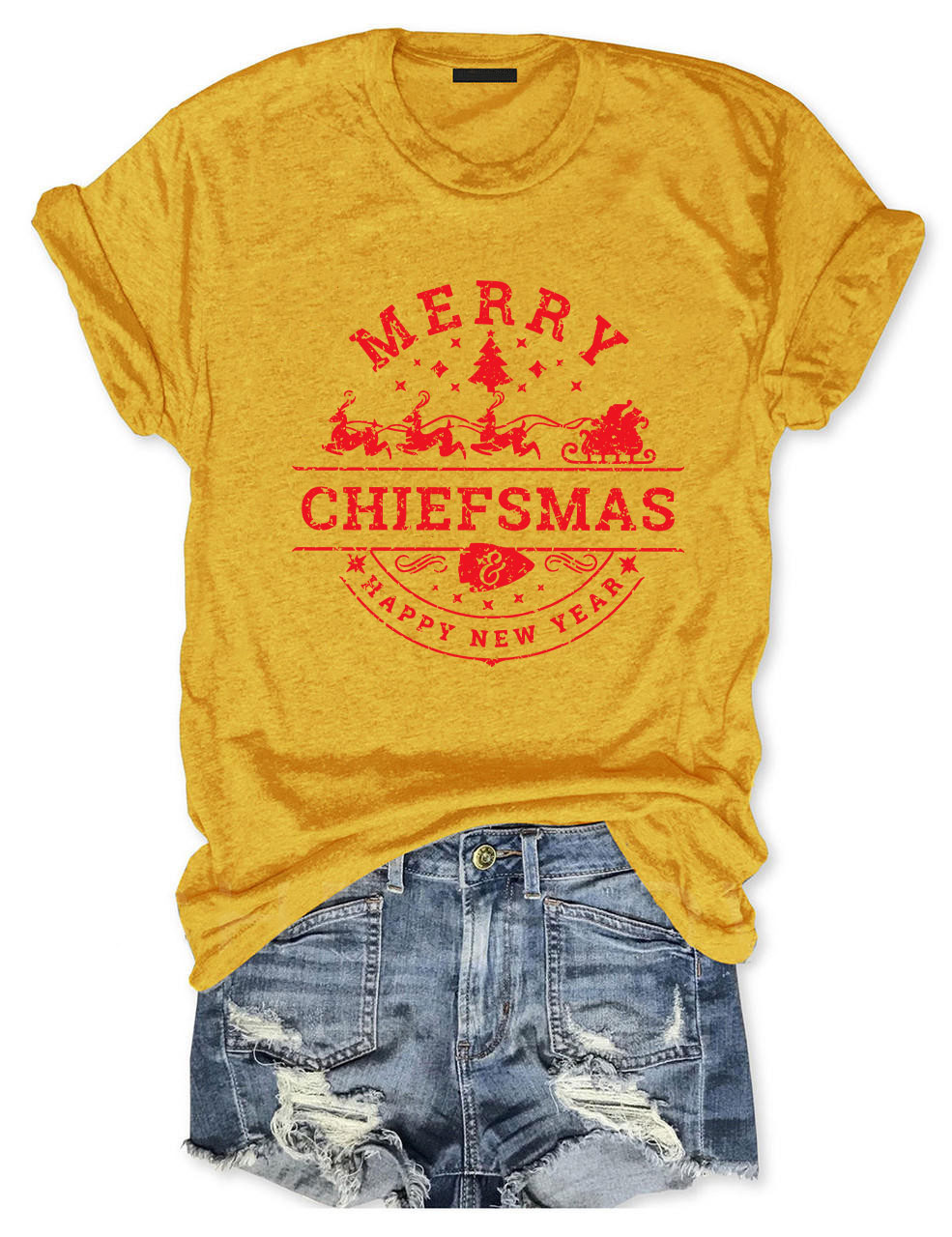Merry Chiefsmas & Happy New Year Kansas City T-Shirt