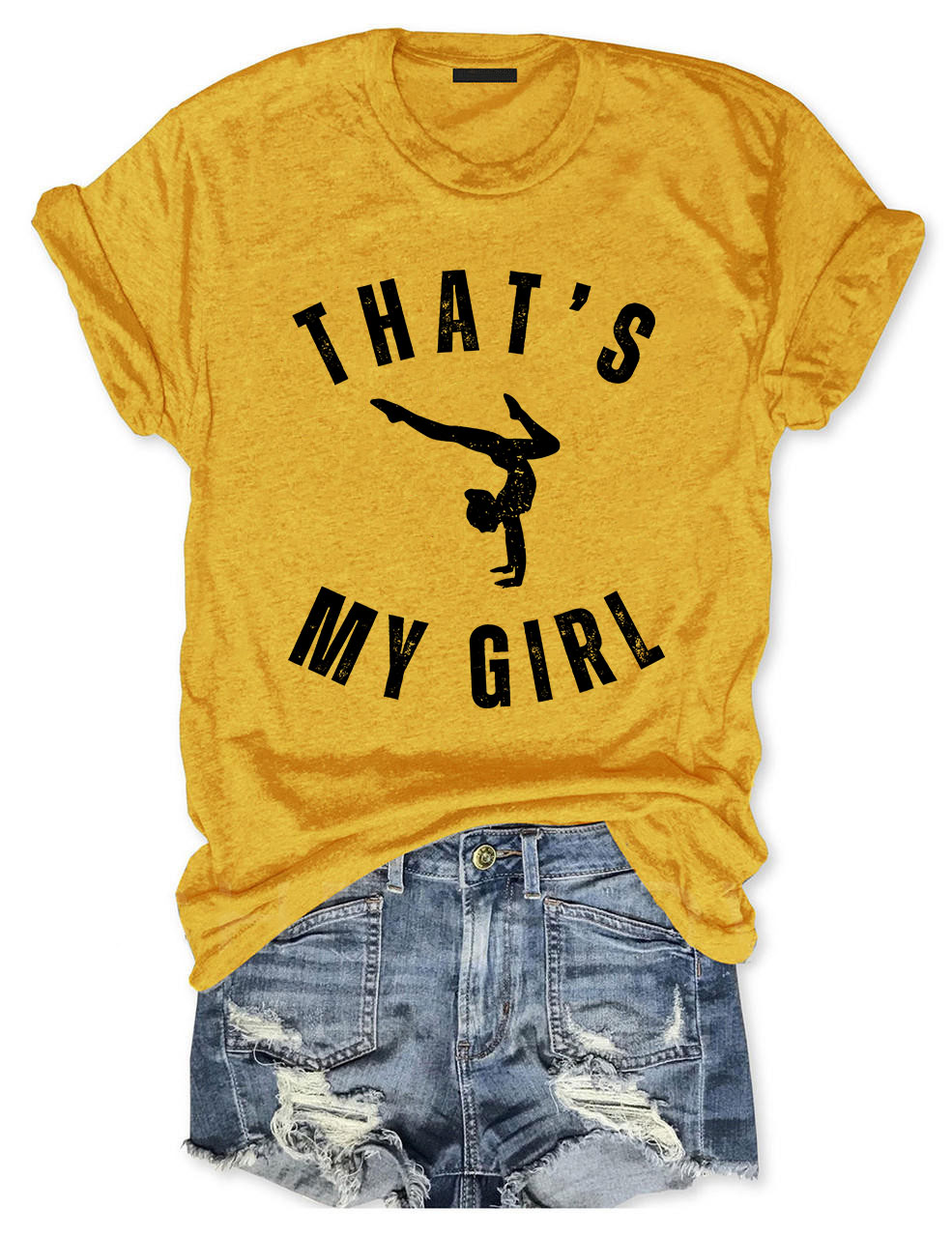 Custom That's My Girl Gymnastics Mom T-shirt
