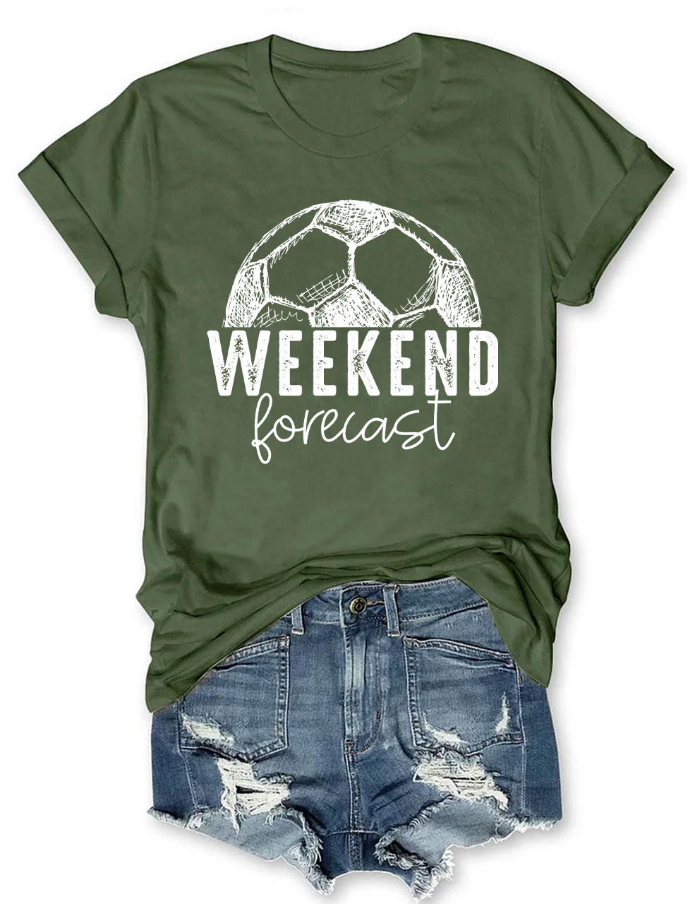 Weekend Forecast Soccer T-shirt
