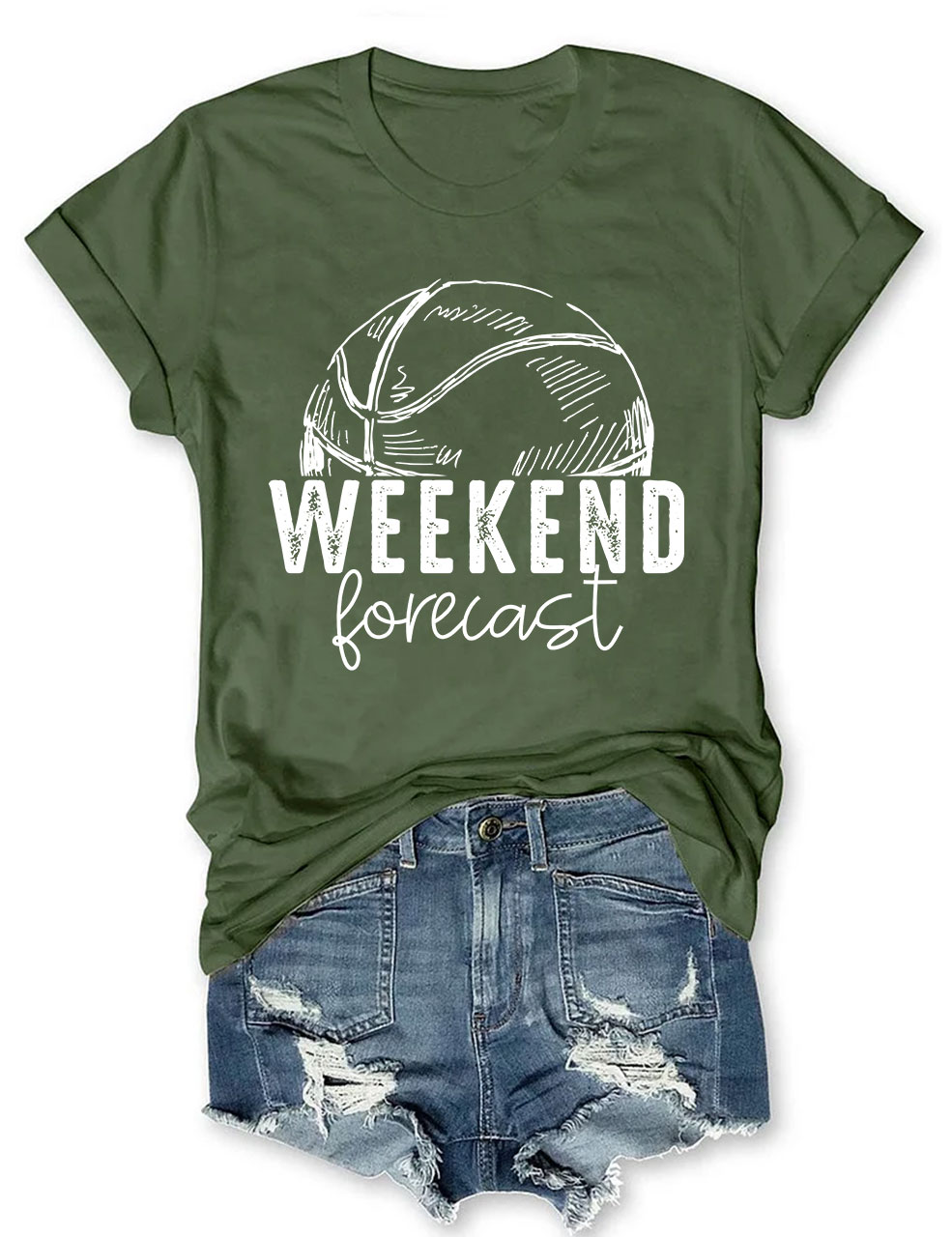 Weekend Forecast Basketball T-shirt