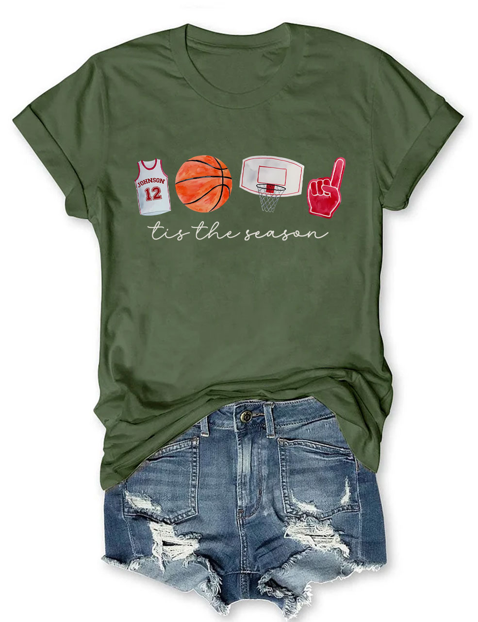 Custom Basketball Tis the Season T-shirt