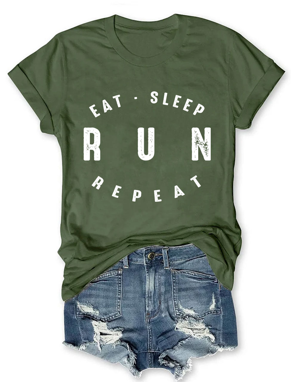 Eat Sleep Run Repeat Sport T-shirt