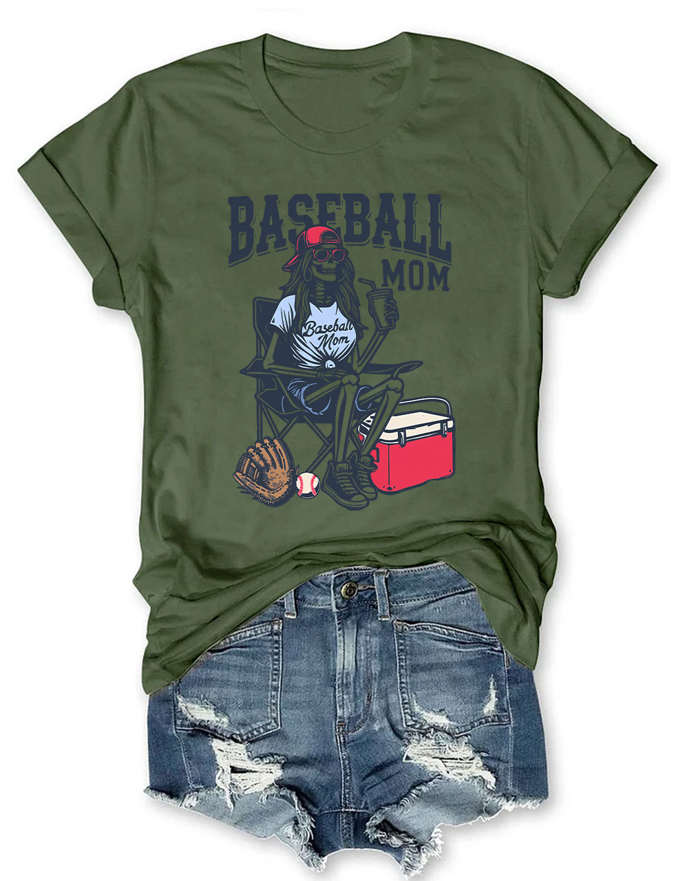 Funny Baseball Mom T-shirt