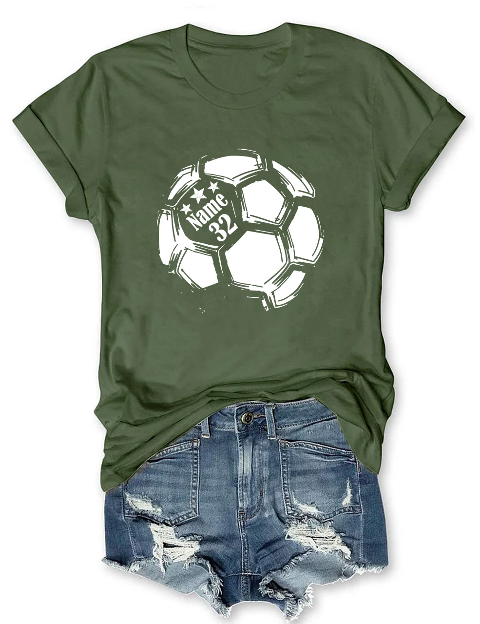 Custom  Soccer Ball Funny T-shirt