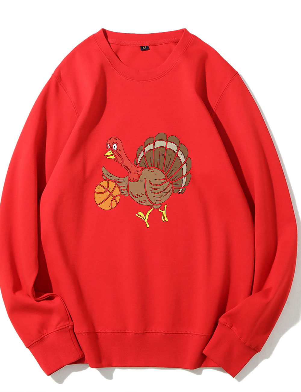 Cute Turkey Playing Basketball Sweatshirt