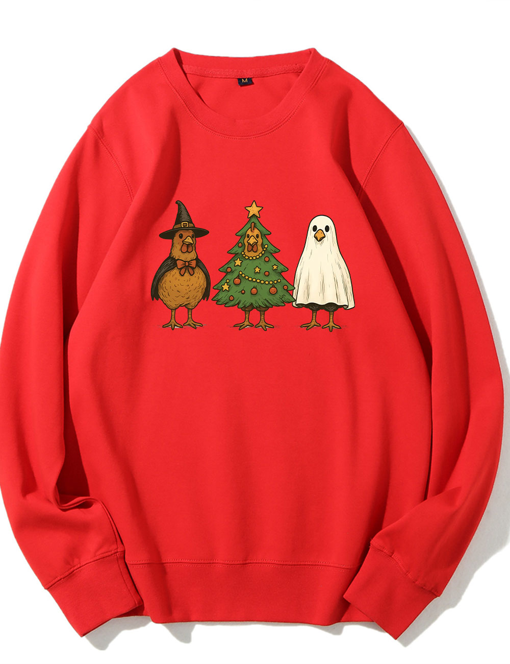 Funny Chicken Holiday Mashup Sweatshirt