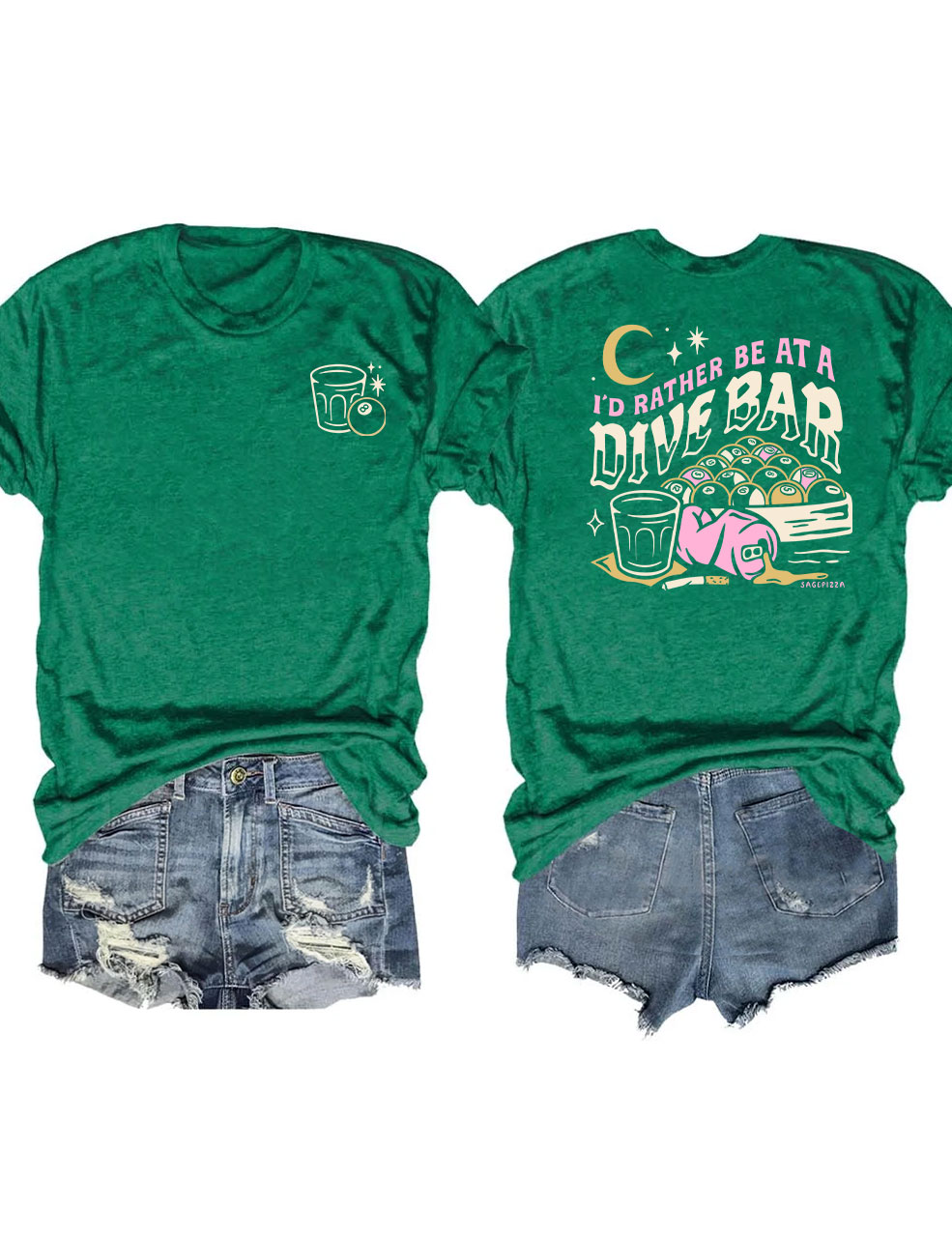 I'd Rather Be At A Dive Bar Funny T-Shirt