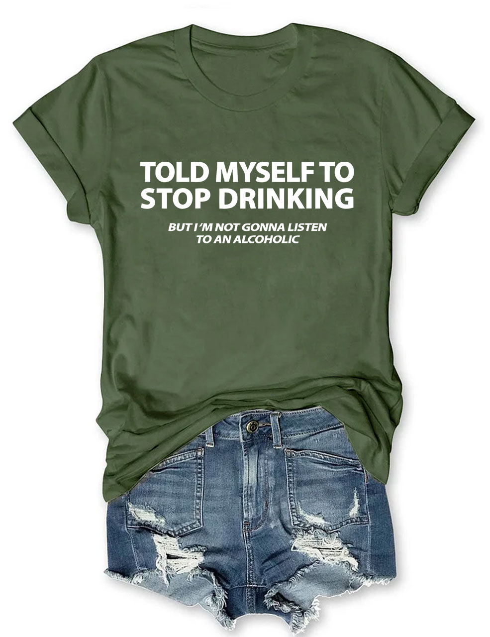 Today Myself To Stop Drinking Funny T-Shirt