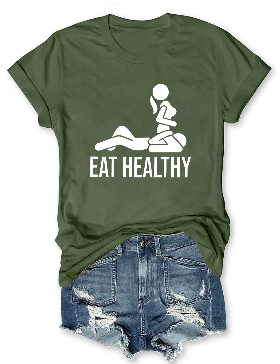 Eat Healthy Funny T-Shirt