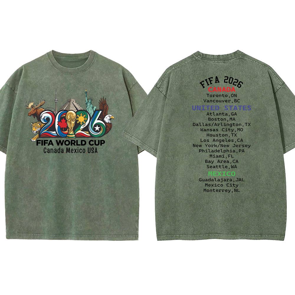 World Cup 2026 USA Canada Mexico T-shirt