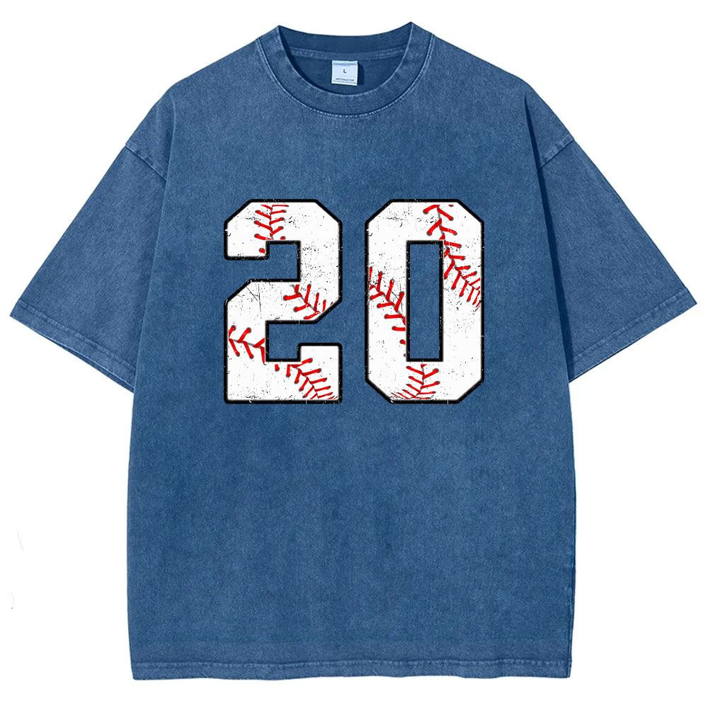 Custom Baseball Washed T-shirt