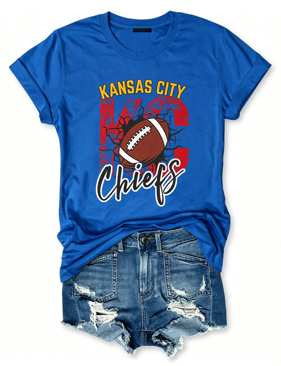 Kansas City Chiefs Football Helmet T-Shirt
