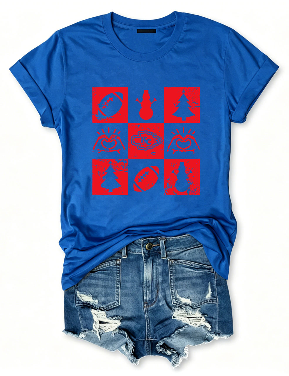 Chiefs Christmas Kansas City FootballT-Shirt