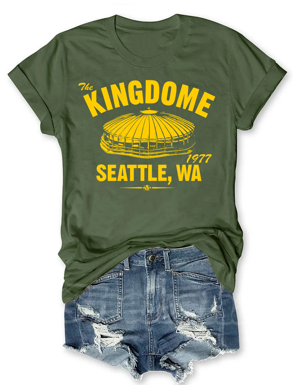 The Kingdome 1977 Baseball T-shirt