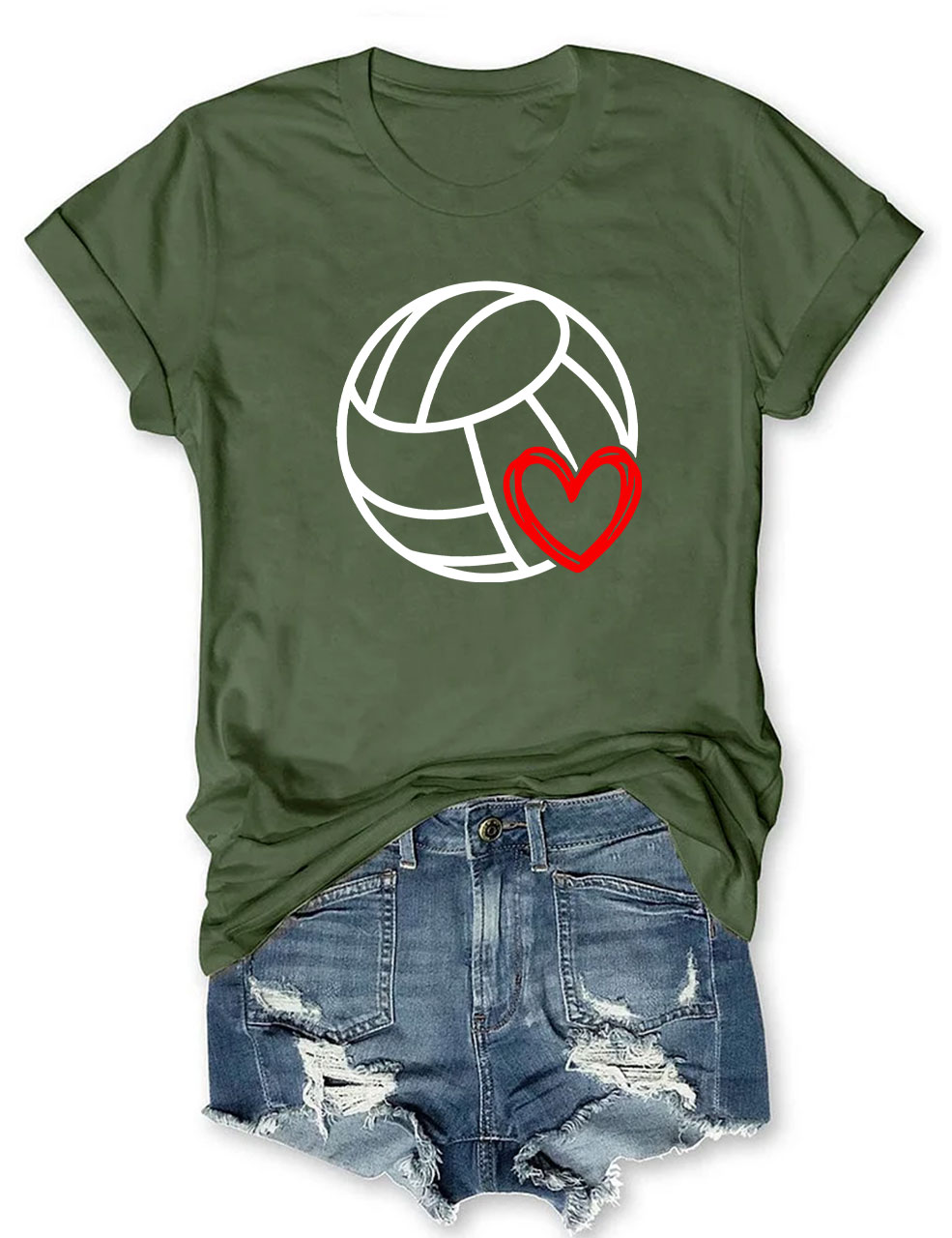 Volleyball Heart T-shirt