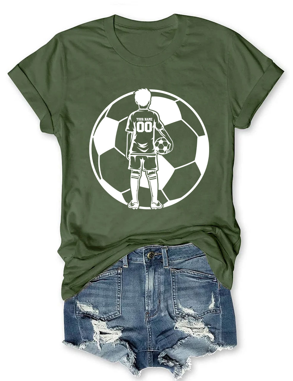 Custom Football Kid Player T-shirt