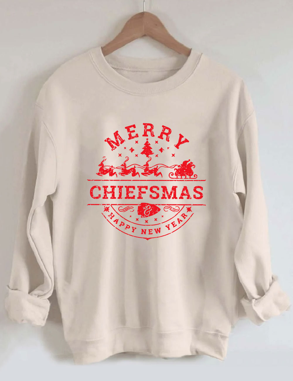 Merry Chiefsmas & Happy New Year Kansas City Sweatshirt