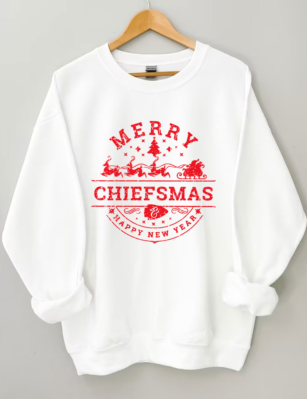 Merry Chiefsmas & Happy New Year Kansas City Sweatshirt