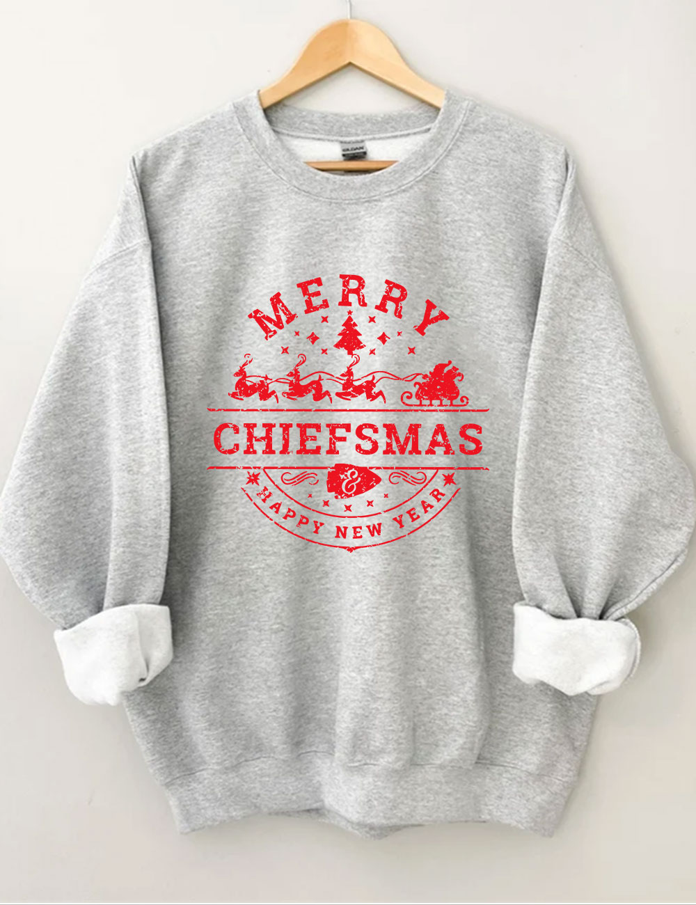 Merry Chiefsmas & Happy New Year Kansas City Sweatshirt