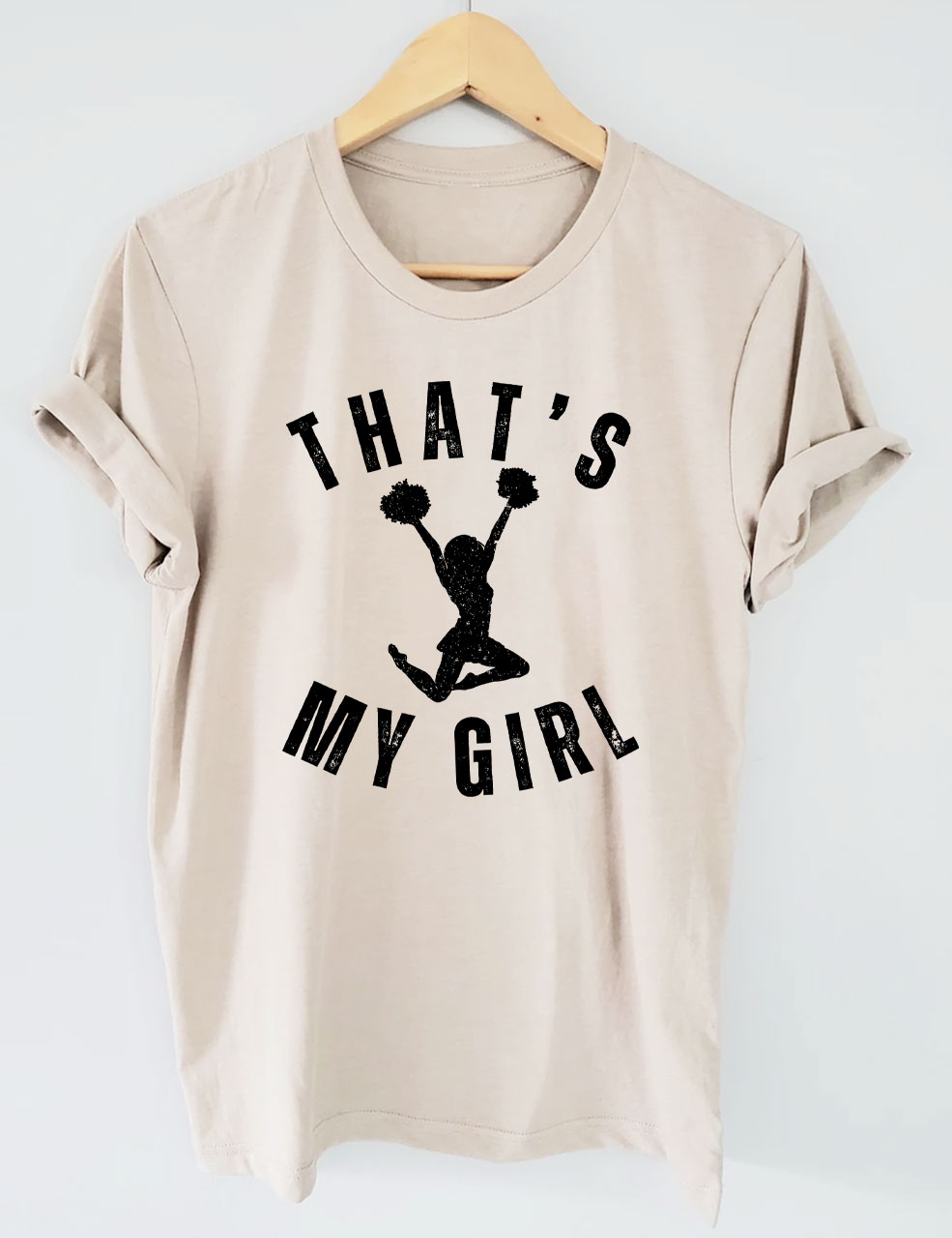 Custom That's My Girl Cheer Mom T-shirt