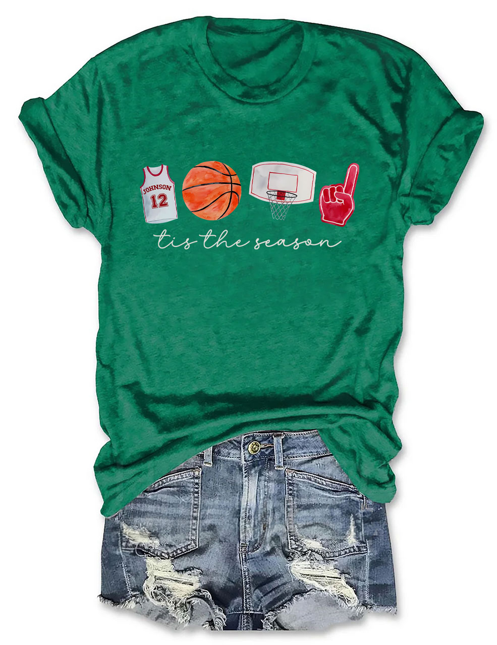 Custom Basketball Tis the Season T-shirt