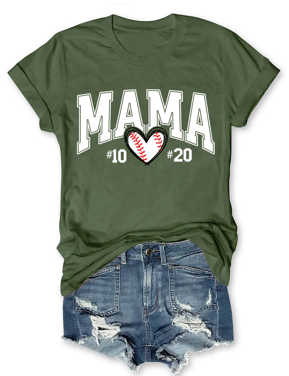 Custom Baseball Mom T-Shirt