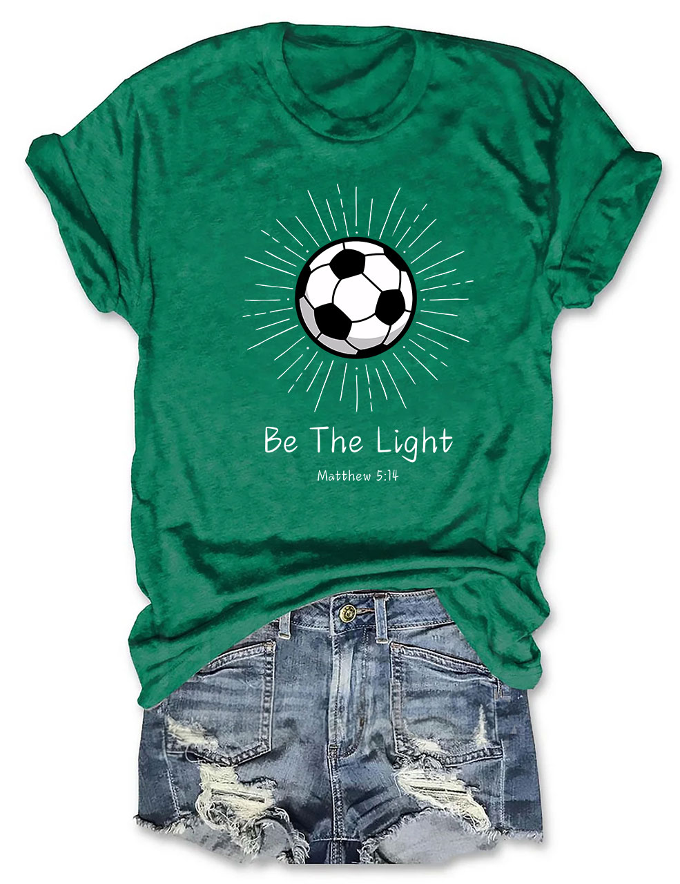 Be The Light Football T-shirt